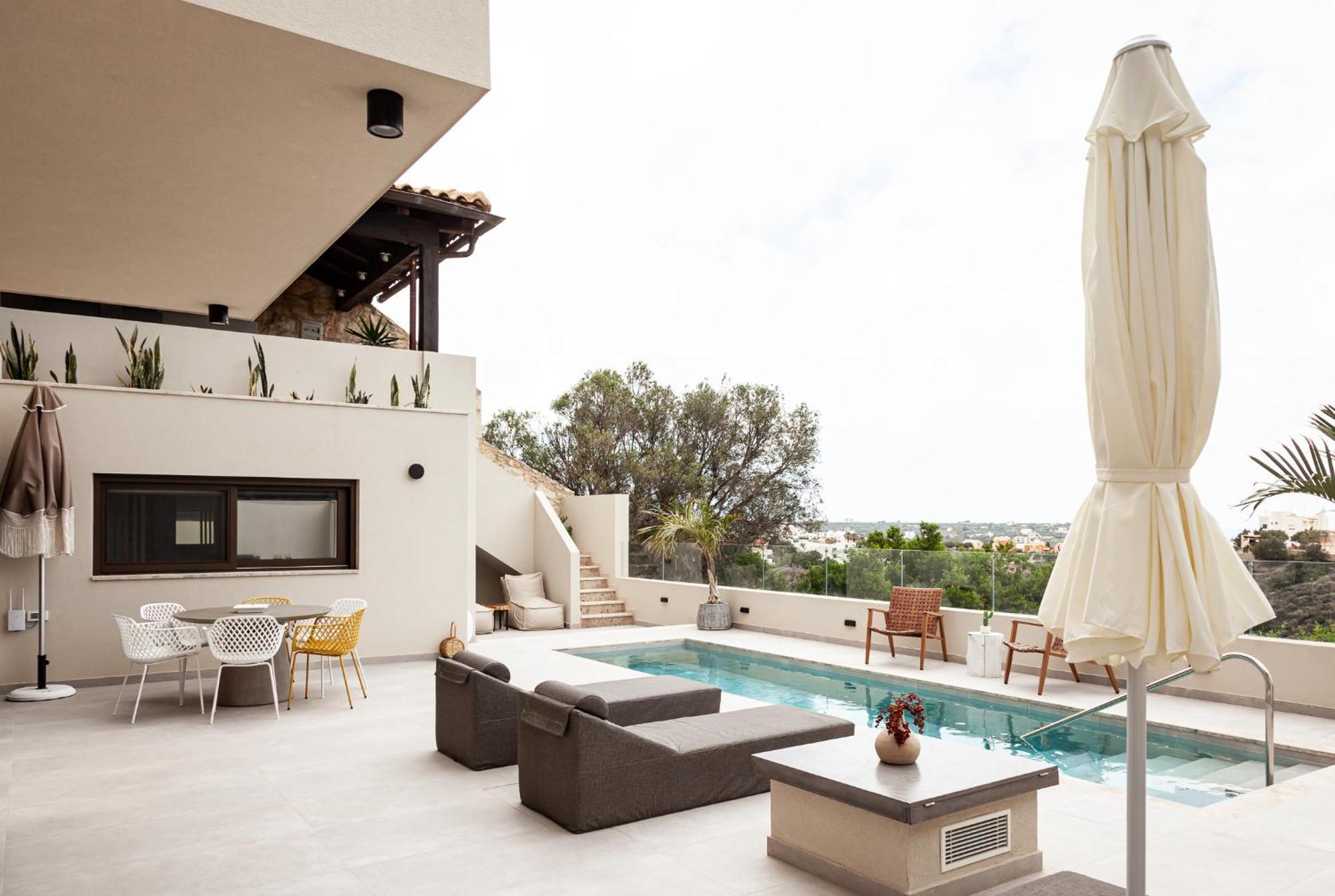Orama Luxury Suite 3 Bedrooms With Private Pool Limenas Chersonisou Exterior foto