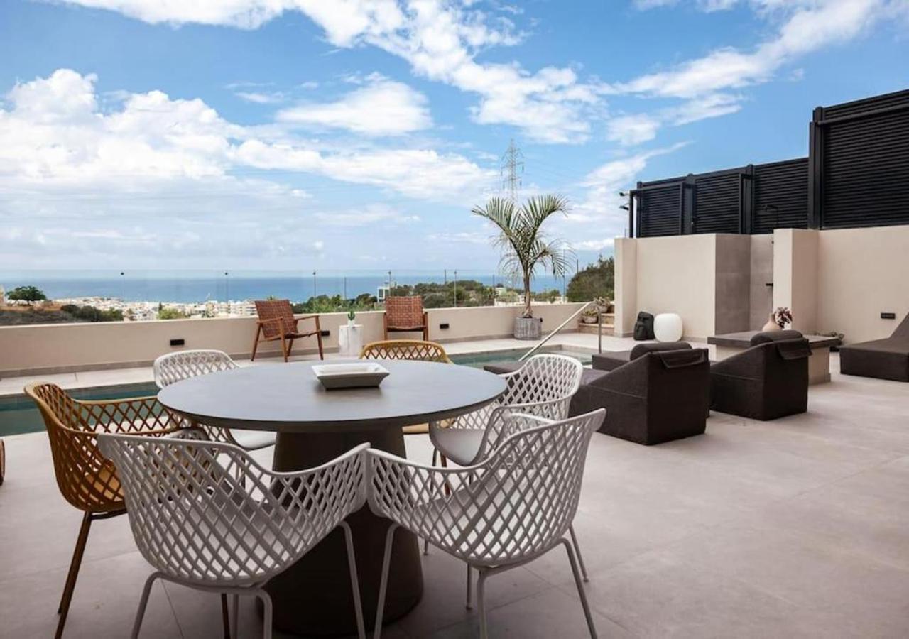 Orama Luxury Suite 3 Bedrooms With Private Pool Limenas Chersonisou Exterior foto